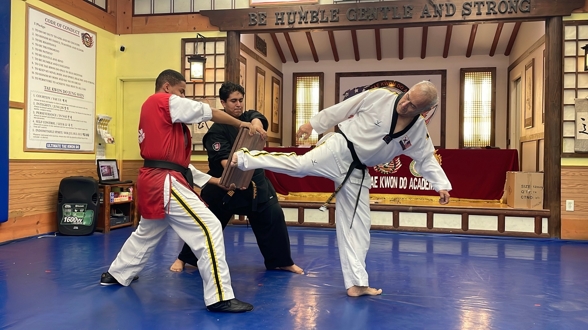 Board breaking demonstration